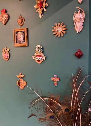 Petit ex voto mexicain peint à la main, marca: Religieux, estado: Novo sem etiquetas, €7.00, €8.05 inclui Proteção do Comprador