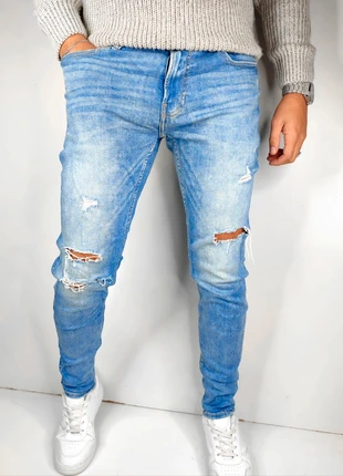 Jean bleu stretch skinny Hollister W32, marque: Hollister, état: Très bon état, taille: L, 15,00 €, 16,45 € Protection acheteurs (Pro) incluse
