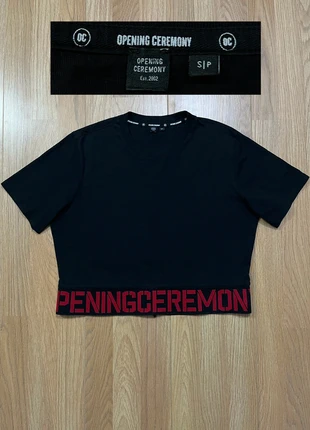 Crop Top Opening Ceremony | Estilo Streetwear Urbano | Negro Exclusivo, marque: Opening Ceremony, état: Très bon état, taille: S / 36 / 8, 5,00 €, 5,95 € Protection acheteurs incluse