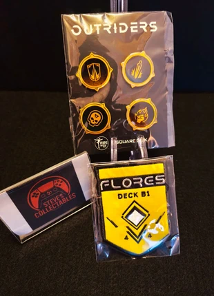 Outriders Pin & Patch Set New, marke: Square Enix, zustand: Neu, mit Etikett, 14,99 €, 16,44 € inklusive Vinted-Käuferschutz