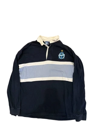 Polo rugby vintage Olympique de Marseille Droit au but, merk: Vintage Dressing, staat: Heel goed, maat: L, € 25,00, € 26,95 inclusief Kopersbescherming