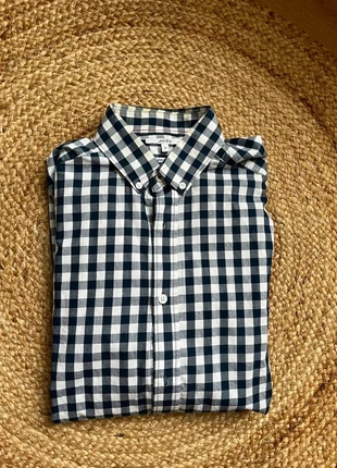 Chemise à carreaux blanche et bleu Jules. Taille S., marke: Jules, zustand: Sehr gut, größe: S, 6,00 €, 7,00 € inklusive Vinted-Käuferschutz