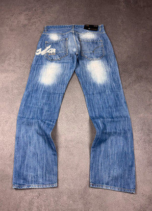 Gstar Straight/Baggyjeans Hellblau mit crazy Stickdesign Größe 33/33 fittet M-L, marque: G-Star, état: Très bon état, taille: M, 60,00 €, 63,70 € Protection acheteurs incluse