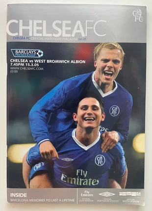 Chelsea v West Bromwich Albion. 15th March 2005. Barclays Premiership., condition: Good, £1.00, £1.38 includes Buyer Protection