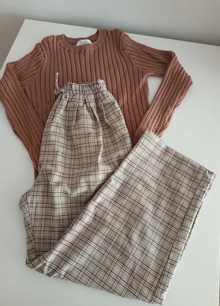 Pantalón cuadros ancho Zara T. 11-12, brand: Zara, condizioni: Ottime, taglia: 12 anni / 152 cm, €5.00, €5.95 include la Protezione acquisti