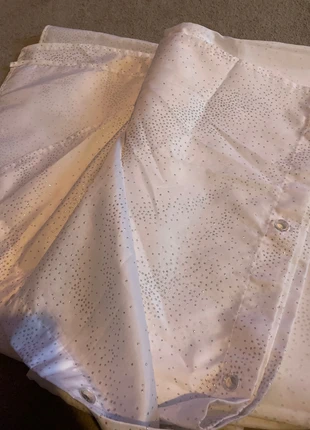 White sparkle bathroom shower curtain, brand: shower, condition: Very good, size: 150 cm - 199 cm, £3.00, £3.85 includes Buyer Protection
