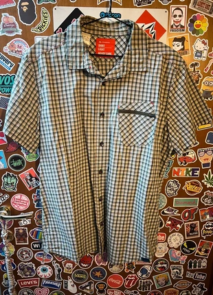 Camicia Trekking Quechua Maniche Corte - L - Micro Quadri Verde/Bianco - Easy Care, brand: Quechua, condizioni: Ottime, taglia: XL, €9.90, €11.10 include la Protezione acquisti