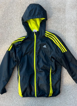 Fresh Neon Yellow & Black Adidas Windbreaker Jacket, brand: adidas, condition: Very good, size: 13 years / 158 cm, £14.95, £16.45 includes Buyer Protection