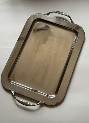 Vintage Large Silver-Plated Serving Tray EPB PM Italy, marque: PM Italy, état: Bon état, 58,00 €, 61,60 € Protection acheteurs incluse
