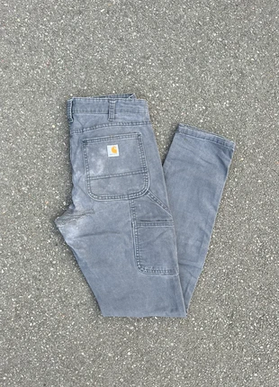 Pantalon carhartt double knee workwear gris vintage - Taille S, marque: Carhartt, état: Très bon état, taille: S / 36 / 8, 15,00 €, 16,45 € Protection acheteurs (Pro) incluse