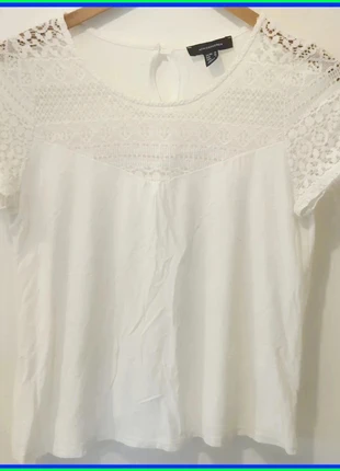 Tee shirt blanc, marke: Atmosphere, zustand: Sehr gut, größe: M / 38 / 10, 3,00 €, 3,85 € inklusive Vinted-Käuferschutz