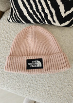 Pink beanie hat