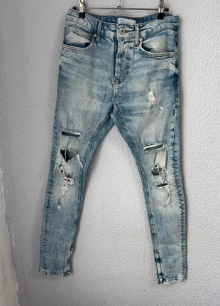 Vaquero pitillo Bershka, marca: Bershka, estado: Muy bueno, tamaño: W30 | ES 40, 9,00 €, 10,15 € Protección al comprador incluida