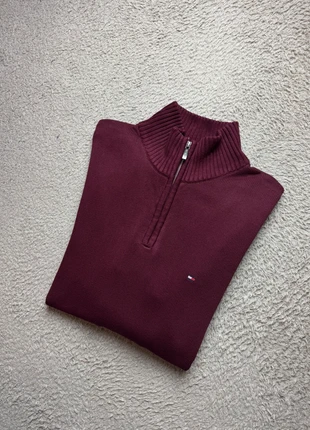 Pull Half Zip Tommy Hilfiger Bordeaux Taille S Homme, brand: Tommy Hilfiger, condizioni: Ottime, taglia: S, €34.99, €37.44 include la Protezione acquisti Pro