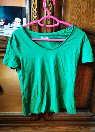 T-shirt vert, marca: Gémo, estado: Muy bueno, tamaño: S / 36 / 8, 4,00 €, 4,90 € Protección al comprador incluida