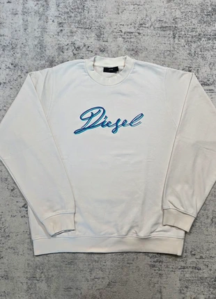 👕 Sweatshirt Diesel L Blanc Logo Signature Relief Certilogo, marque: Diesel, état: Très bon état, taille: L, 64,95 €, 68,90 € Protection acheteurs (Pro) incluse