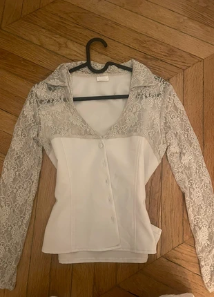 Soft girl coquette lace top, marke: COQUETTE, zustand: Zufriedenstellend, größe: S / 36 / 8, 10,00 €, 11,20 € inklusive Vinted-Käuferschutz