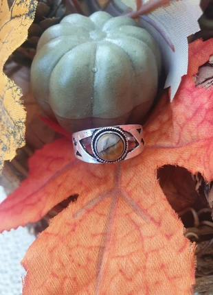 Zilver ring met natuursteen Tijgeroog, marque: Silver, état: Neuf sans étiquette, taille: 17,7 mm, 11,99 €, 13,29 € Protection acheteurs incluse