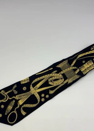 Fornasetti Neck Tie Black Yellow Tape Measure 100% Silk 3.5” Wide Made In Italy, brand: Fornasetti, condition: Very good, £80.00, £84.70 includes Buyer Protection