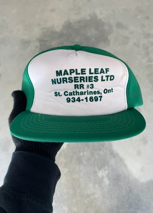 Vintage Maple Leaf Nurseries 80s Trucker Hat, merk: Vintage, staat: Veelgebruikt, maat: Universele maat, € 9,95, € 11,15 inclusief Kopersbescherming Pro
