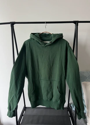 Green hoodie, marca: Pollege, estado: Muito bom, tamanho: L / 40 / 12, €6.00, €7.00 inclui Proteção do Comprador