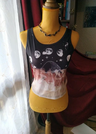 Débardeur Top Whimsigoth - 38/M, brand: Romwe, condition: Very good, size: M / 38 / 10, €5.00, €5.95 includes Buyer Protection
