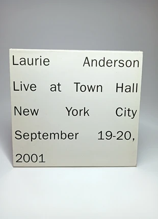 Laurie Anderson - Live At Town Hall New York City September 19-20, 2001, estado: Muy bueno, 10,00 €, 11,20 € Protección al comprador incluida
