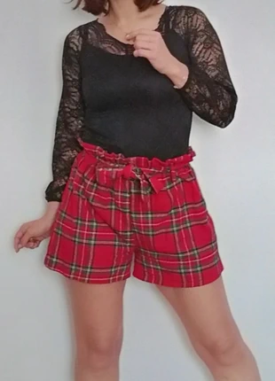 Short d' hiver écossais avec ceinture taille unique, brand: Made In Italy, condizioni: Ottime, taglia: Taglia unica, €8.00, €9.10 include la Protezione acquisti Pro