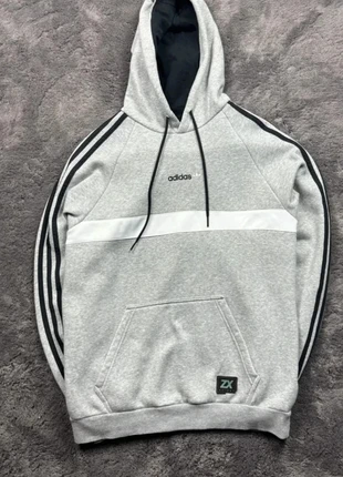 Sweat / Pull à capuche Adidas ZX gris M hoodie 3 bandes streetwear logo rétro sport, marca: adidas, estado: Muy bueno, tamaño: M, 13,30 €, 14,67 € Protección al comprador incluida