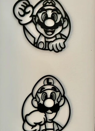 Lot de décorations murales Mario & Luigi, brand: Super Mario, condition: Very good, €7.00, €8.05 includes Buyer Protection Pro