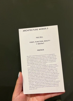 Architecture Words 5 - Form, Function, Beauty = Gestalt, condition: Very good, £50.00, £53.20 includes Buyer Protection