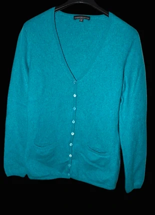 Cassis Collection – Pull 100% Cachemire, Turquoise,M/L, marca: Cassis Collection, estado: Muito bom, tamanho: M / 38 / 10, €26.00, €28.00 inclui Proteção do Comprador
