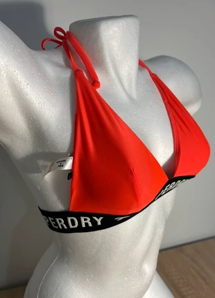 Top bikini Superdry rojo coral tira negra con logo, marque: Superdry, état: Très bon état, taille: S / 36 / 8, 20,00 €, 21,70 € Protection acheteurs incluse
