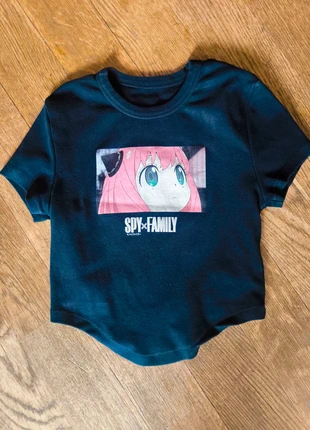 T-shirt Bershka bambina 9-11 anni – Spy x Family Anya Forger, nera, ottimo stato, marca: Bershka, estado: Muito bom, tamanho: 10 anos / 140 cm, €5.00, €5.95 inclui Proteção do Comprador