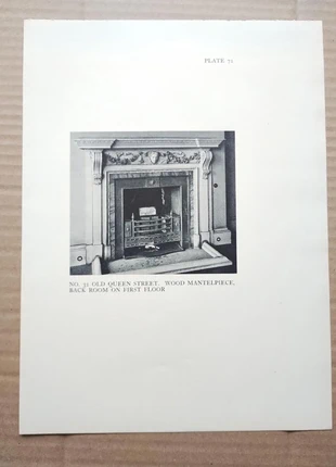 Mantelpiece at 32 Old Queen Street, Westminster, London - Antique Print - 1926, brand: NO LABEL, condition: Good, £8.99, £10.14 includes Buyer Protection Pro