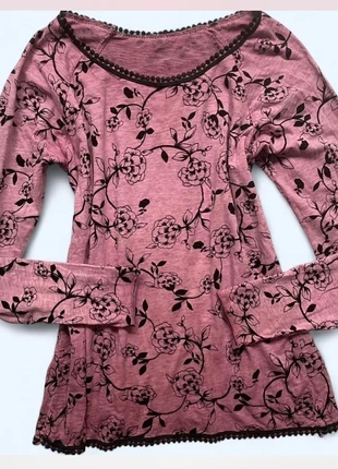 Y2k boho floral long sleeve top, marque: Vintage Dressing, état: Très bon état, taille: L / 40 / 12, 16,00 €, 17,50 € Protection acheteurs incluse