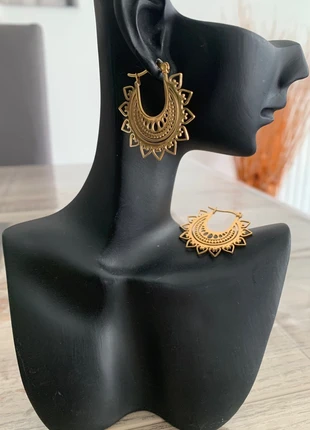 Boucles d’oreilles pendantes dorées en acier inoxydable, marca: Tendance, estado: Muy bueno, 8,90 €, 10,05 € Protección al comprador Pro incluida