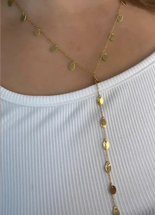 Collier sautoir en acier inoxydable doré et tendance à motif, brand: Tendance, condizioni: Ottime, €11.50, €12.78 include la Protezione acquisti Pro