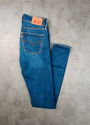 Jean femme Levi's 710 Super Skinny W25 L32 bleu, marca: Levi's, estado: Muy bueno, tamaño: XS / 34 / 6, 18,00 €, 19,60 € Protección al comprador incluida