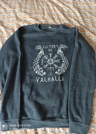 Pull sweat Victory of Valhalla Gris Viking, marque: sansnom., état: Bon état, taille: M, 5,00 €, 5,95 € Protection acheteurs incluse