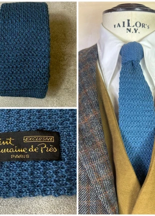 Cravate 🇫🇷Saint Germaine de Prese Made in France Knit tie | Krawatte | | Corbata |, marque: made in France, état: Très bon état, 12,00 €, 13,30 € Protection acheteurs incluse