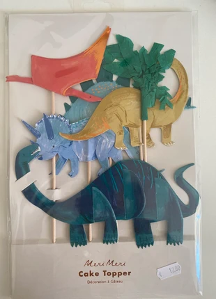 Topo de Bolo dinossauros Meri Meri, marca: Meri Meri, estado: Nuevo con etiquetas, 12,00 €, 13,30 € Protección al comprador incluida
