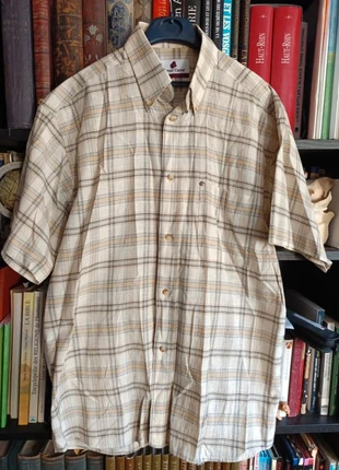 Chemise manches courtes à carreaux beige – Laurent Cerrer, taille XL, marque: Laurent Cerrer, état: Très bon état, taille: XL, 3,00 €, 3,85 € Protection acheteurs incluse