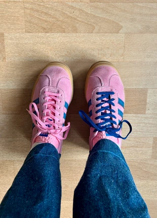 Basket gazelle adidas à plateforme rose et bleu marine, brand: adidas, condition: Very good, size: 39, €75.00, €79.45 includes Buyer Protection