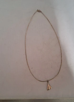 Zilveren ketting met hanger sterling zilver 925 gemerkt, merk: ZILVER, staat: Goed, € 9,75, € 10,94 inclusief Kopersbescherming