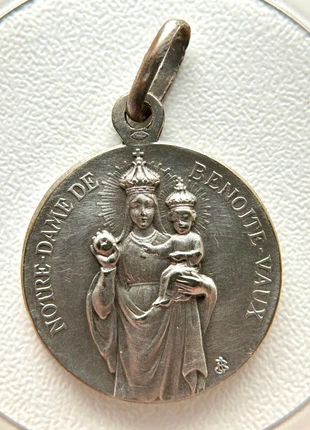 Ancienne Médaille Religieuse Notre-Dame Benoite Vaux (Lorraine) Signée Lefèvre Édit, staat: Heel goed, € 10,00, € 11,20 inclusief Kopersbescherming