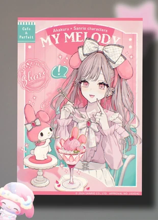 Sanrio My Melody affiche poster A4, marke: Sanrio, zustand: Neu, 5,50 €, 6,48 € inklusive Vinted-Käuferschutz