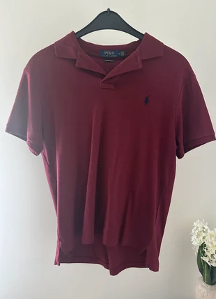 Polo Ralph Lauren bordeaux – Custom Slim Fit (M), merk: Ralph Lauren, staat: Heel goed, maat: M, € 22,00, € 23,80 inclusief Kopersbescherming
