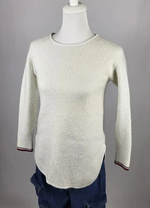 Pull Tommy Hilfiger femme S blanc cassé manches longues laine mélangée, brand: Tommy Hilfiger, condition: Very good, size: S / 36 / 8, €17.00, €18.55 includes Buyer Protection Pro