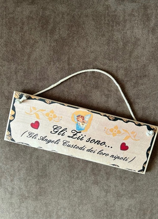 Targa in legno da appendere, état: Très bon état, 7,90 €, 9,00 € Protection acheteurs incluse